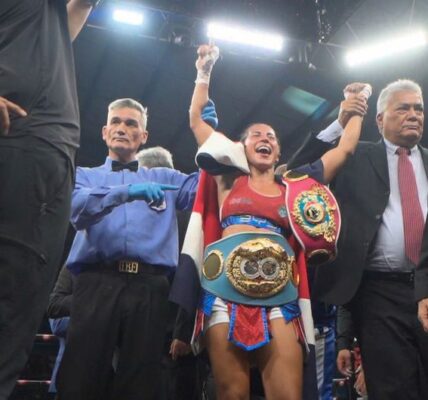 A female champion boxer defeats hatred in Central America.