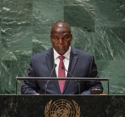 The leader of the Central African Republic criticizes Western countries for exploiting Africa's resources, which has contributed to the current migrant crisis.