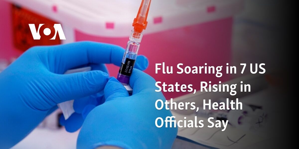 According to health officials, the flu is on the rise in several states and increasing in others.