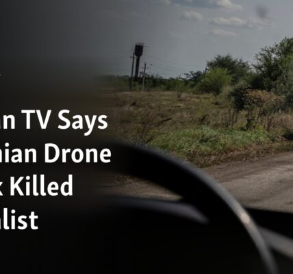 According to Russian television, a Ukrainian drone strike resulted in the death of a journalist.