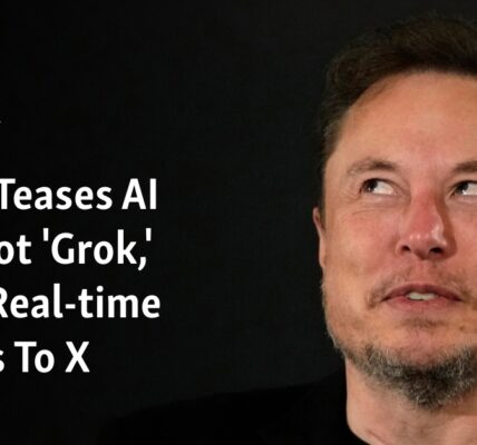 Elon Musk hints at a new AI chatbot named 'Grok' that will have live access to X.