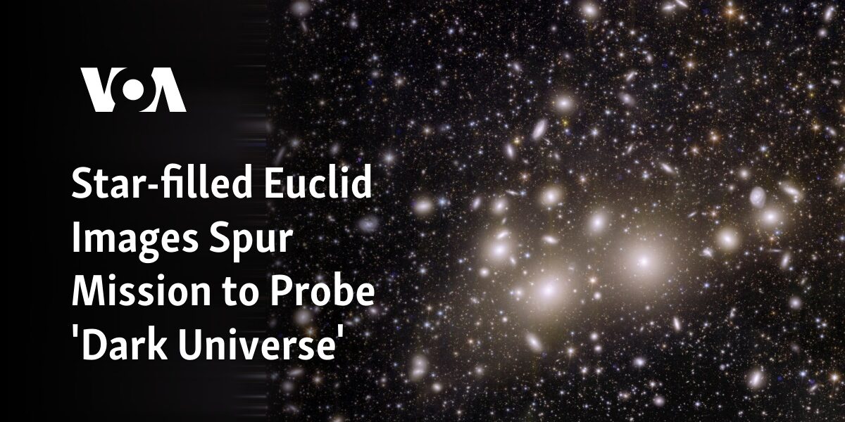 Images of the star-filled universe in Euclidean space inspire a mission to explore the mysterious "Dark Universe".