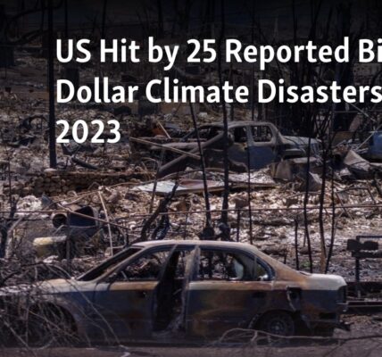 In 2023, the US experienced 25 reported climate disasters that caused at least one billion dollars in damage.