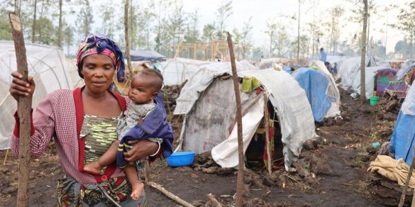 In the past six weeks, 450,000 people have been displaced due to conflicts in eastern DR Congo.