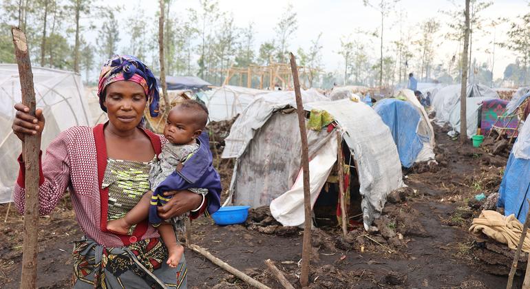 In the past six weeks, 450,000 people have been displaced due to conflicts in eastern DR Congo.