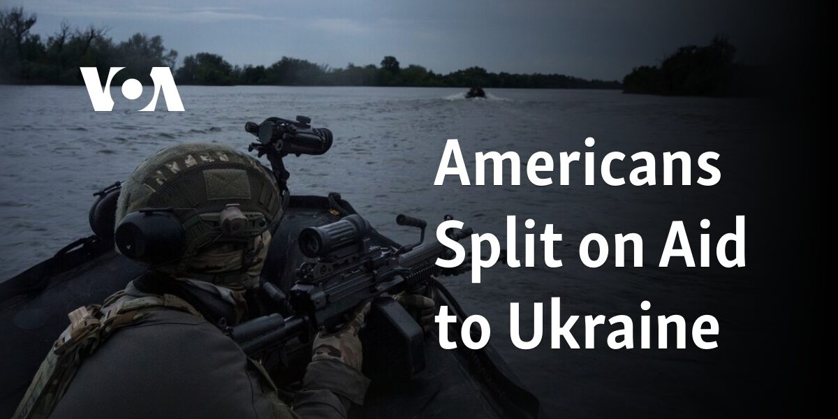 The American public is divided on providing aid to Ukraine.