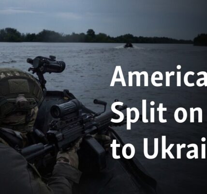 The American public is divided on providing aid to Ukraine.