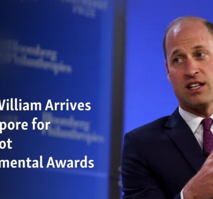 The Duke of Cambridge, Prince William, has arrived in Singapore to attend the Earthshot Environmental Awards.