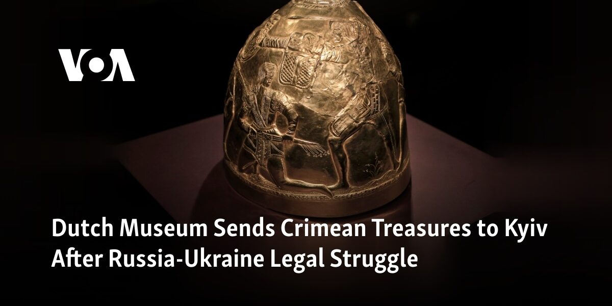 The Netherlands museum has decided to transfer Crimean artifacts to Kyiv following a legal battle between Russia and Ukraine.