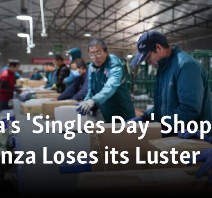 The popularity of China's annual 'Singles Day' shopping event declines.