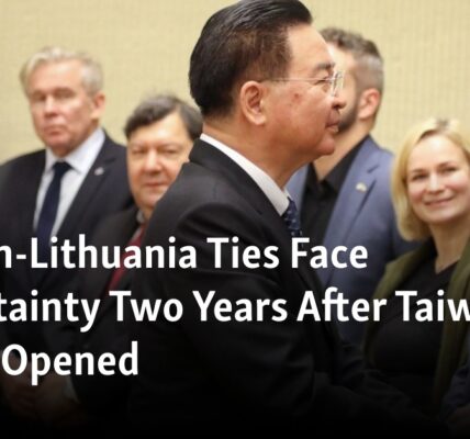 The relationship between Taiwan and Lithuania is uncertain two years after the opening of Taiwan's office.