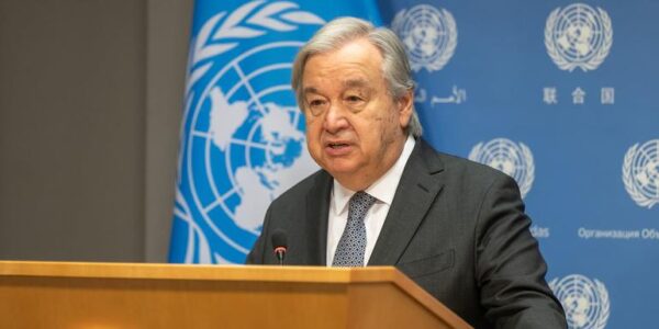 The Secretary-General of the United Nations, António Guterres, expressed shock and dismay over the attack on a group of ambulances in Gaza.