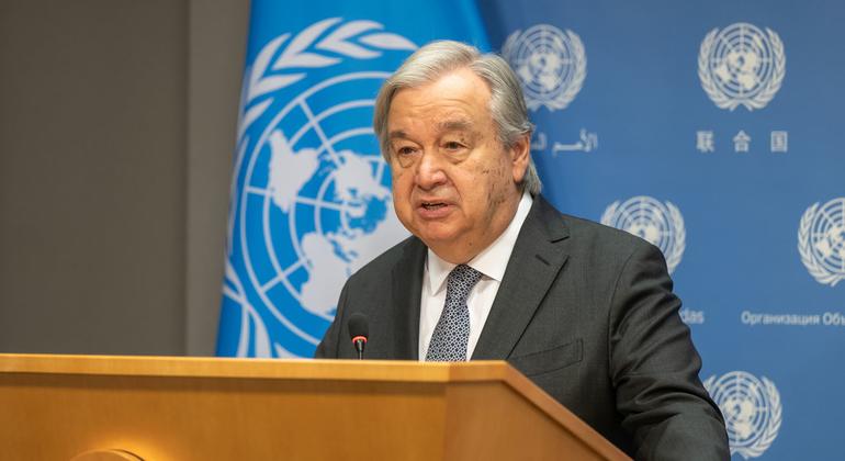 The Secretary-General of the United Nations, António Guterres, expressed shock and dismay over the attack on a group of ambulances in Gaza.