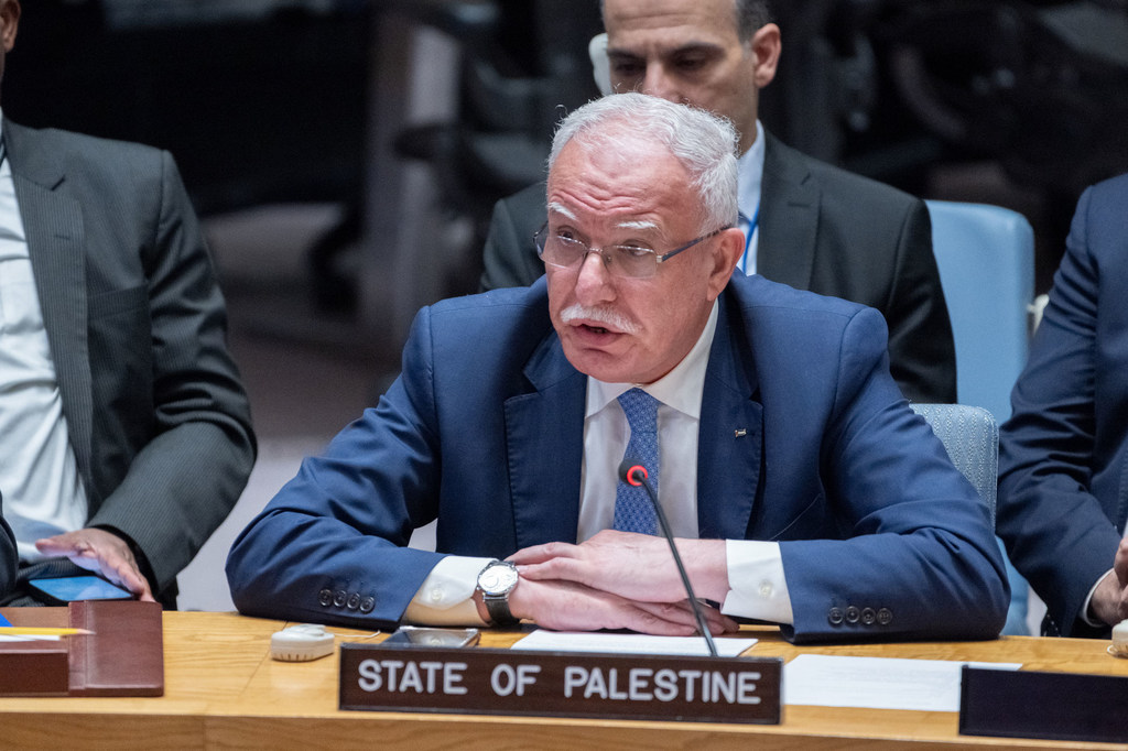 Riad Malki,  Minister for Foreign Affairs of the State of Palestine, speaks at the Security Council open debate on the situation in the Middle East, including the Palestinian question.