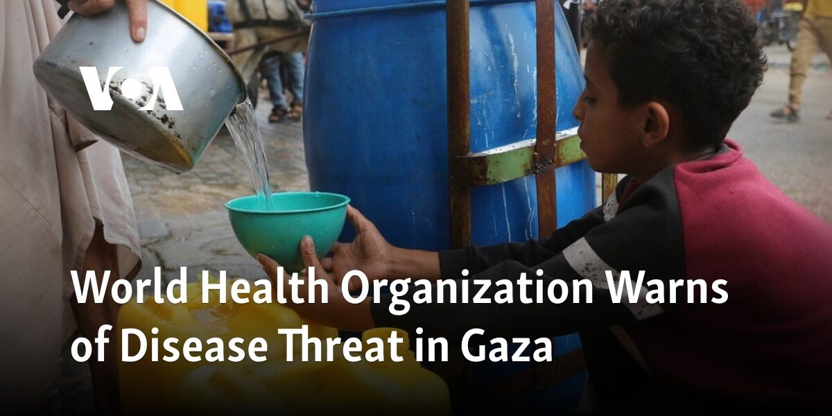 The World Health Organization is issuing a warning about the potential threat of disease in Gaza.