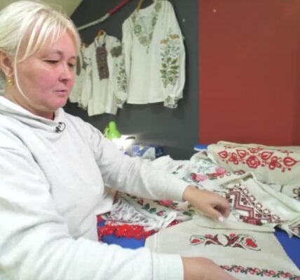 Women residing at a shelter in Ukraine receive assistance and prospects, stitching their lives back together.