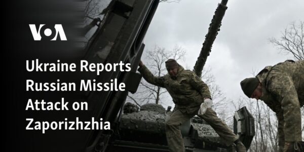 Zaporizhzhia in Ukraine has reported a missile attack by Russia.