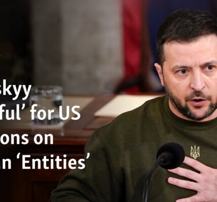 Zelenskyy ‘Grateful’ for US Sanctions on Russian ‘Entities’