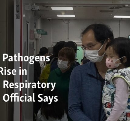 According to an official, there has been an increase in respiratory illness in China due to the presence of known pathogens.