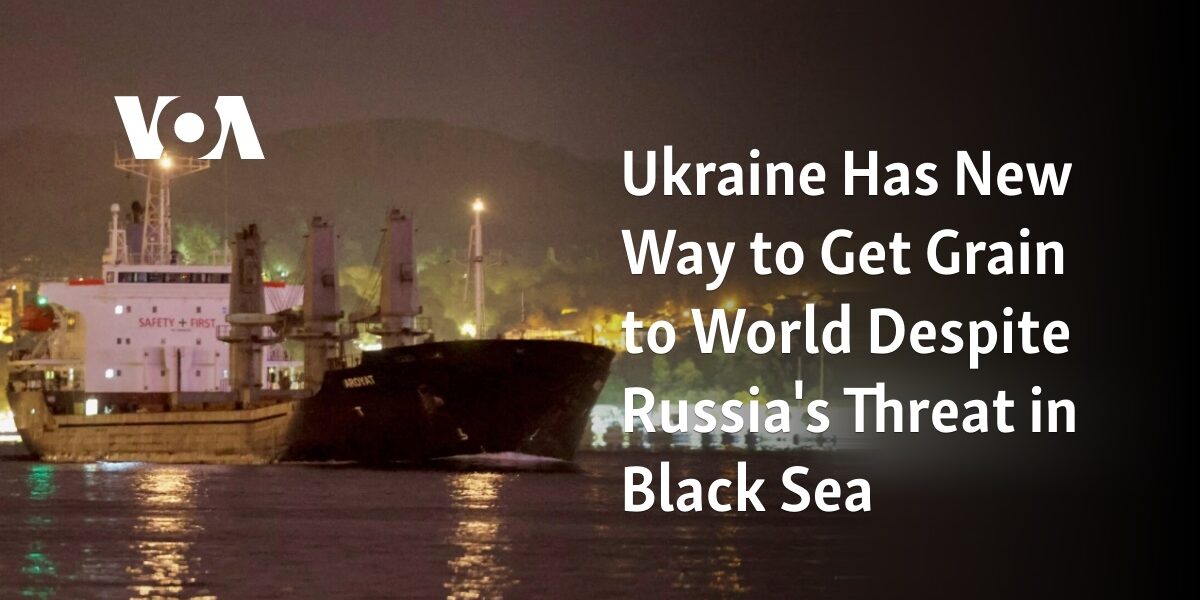 Despite the threats from Russia in the Black Sea, Ukraine has found a new method to export grain to the rest of the world.