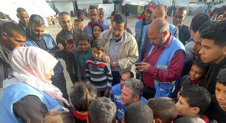 UNRWA staff continue to support communities in Gaza. (file)