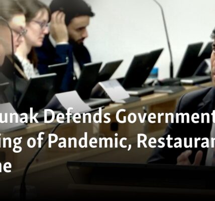 Sunak, the UK's representative, supports the government's management of the pandemic and the program for restaurants.