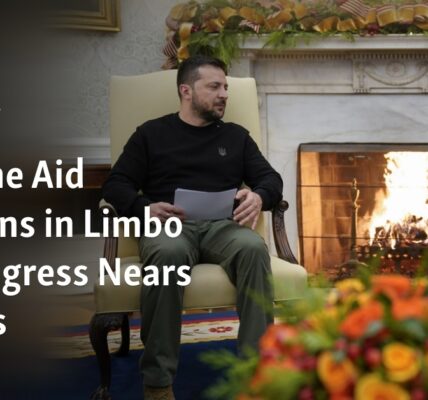 The allocation of aid to Ukraine is still uncertain as Congress approaches its recess period.