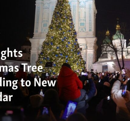 The Christmas tree in Kyiv was lit in accordance with the New Calendar.