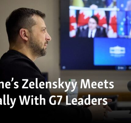 The G7 leaders held a virtual meeting with Ukraine's Zelenskyy.
