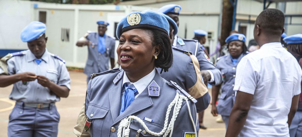 Téné Maimouna Zoungrana is a corrections officer  from Burkina Faso serving with the UN Mission in the Central African Republic (MINUSCA).