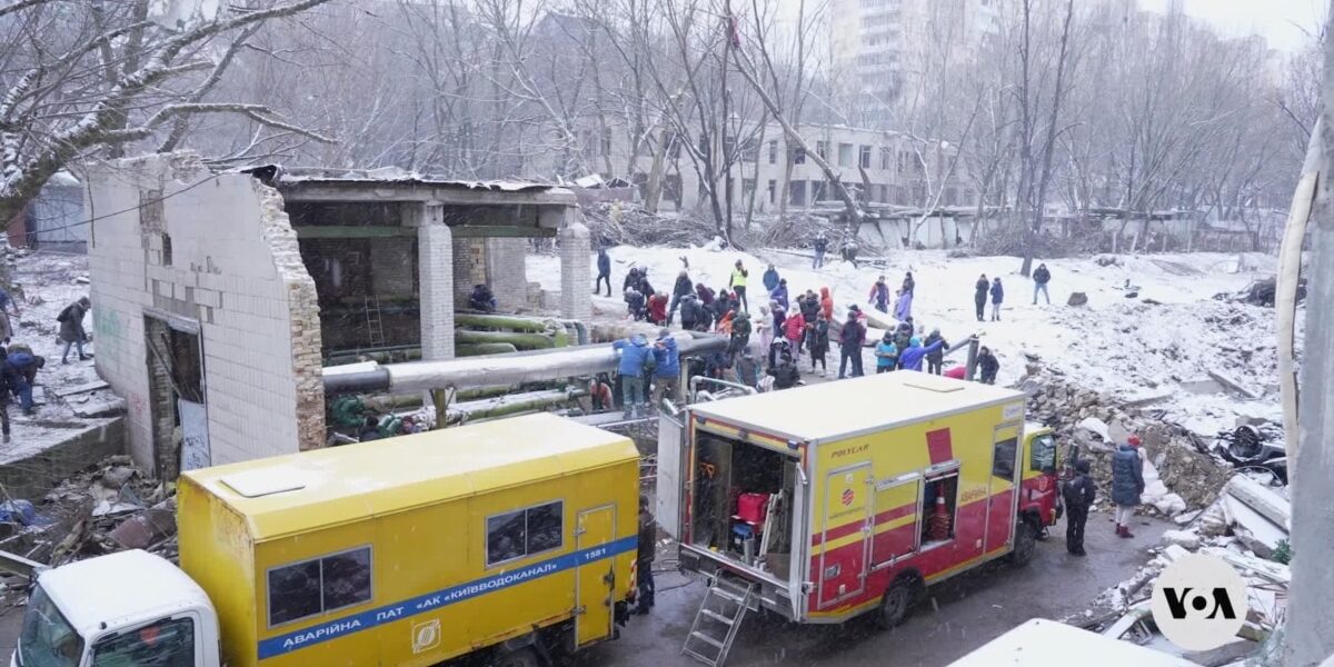 After the missile attack by Russia on Kyiv, residents are coming together to regroup and assess the damage caused.