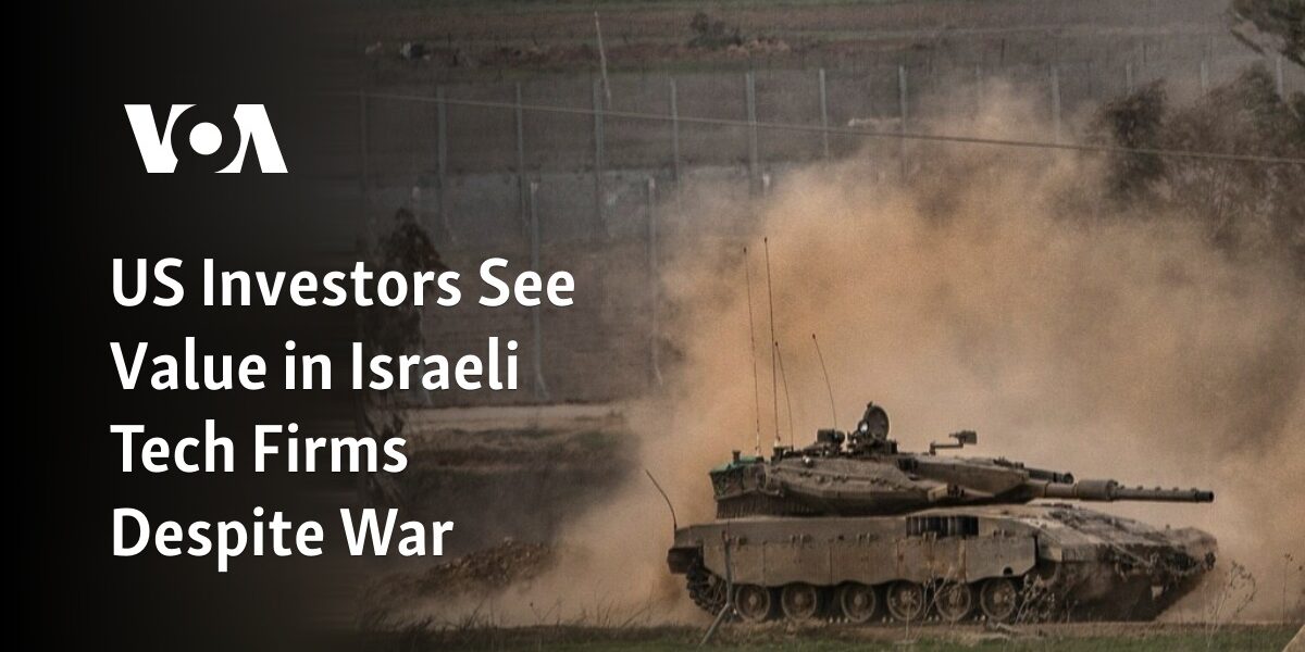 American investors are recognizing the potential of Israeli technology companies, even amidst ongoing conflict.