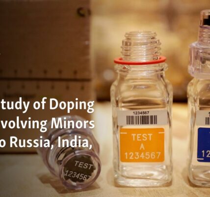 , and

A recent worldwide investigation revealed that Russia, India, China, and
the United States have the highest number of doping cases involving minors.