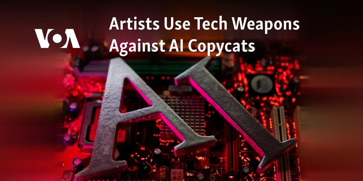 Artists employ technological tools to combat the threat of AI plagiarism.