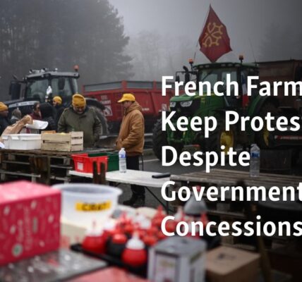 Despite the concessions offered by the government, French farmers will continue to protest.