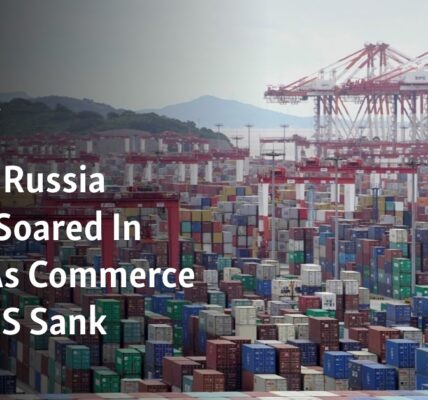 In 2023, trade between China and Russia experienced a significant increase while commerce with the US declined.