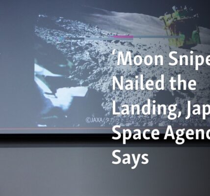 Japan's space agency announces successful landing of 'Moon Sniper' mission.