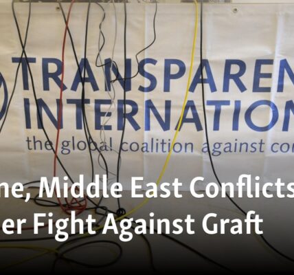 The battle against corruption is hindered by ongoing conflicts in Ukraine and the Middle East.