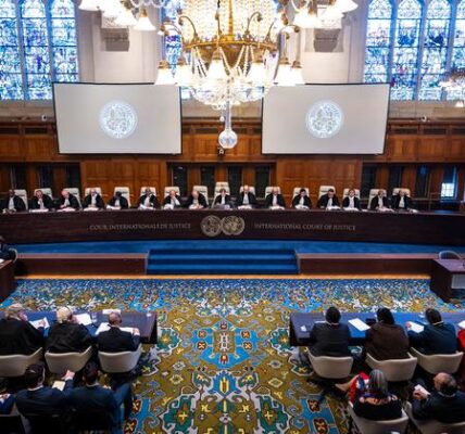 The International Court of Justice urges for measures to prevent genocidal actions in Gaza.