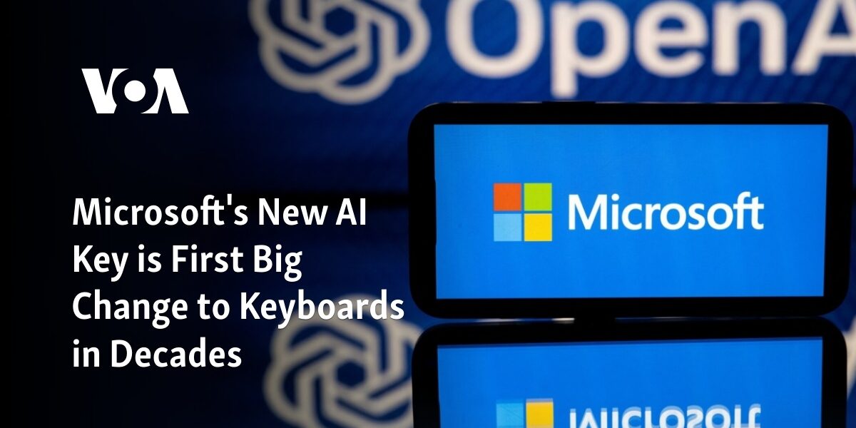 The introduction of Microsoft's new AI Key marks the first major update to keyboards in many years.
