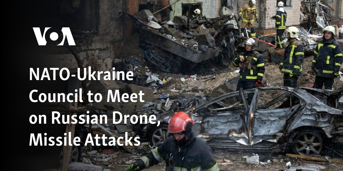 The NATO-Ukraine Council will convene to discuss the recent Russian drone and missile strikes.