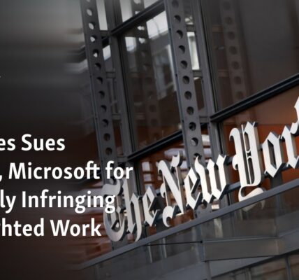 The New York Times has initiated a legal action against artificial intelligence technology companies for violation of copyright laws.