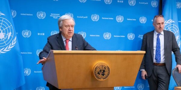 The Secretary-General, Guterres, says that the only solution to stop the suffering in Gaza is a humanitarian ceasefire.