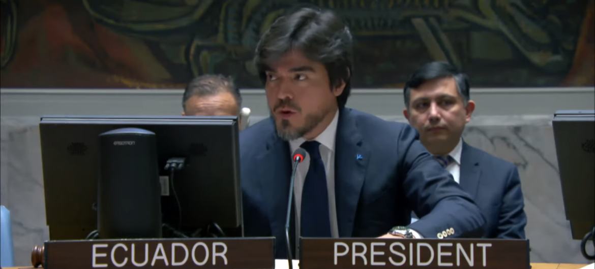 The Security Council is currently addressing the situation in the Middle East, with the United Nations Secretary-General raising concerns about the potential escalation of the conflict.