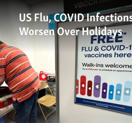 The United States sees increased flu and COVID infections during holiday season.
