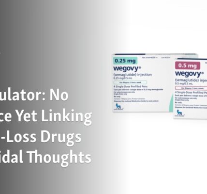 The US government agency responsible for regulating drugs has stated that there is currently no proof to suggest a connection between weight-loss medications and suicidal thoughts.