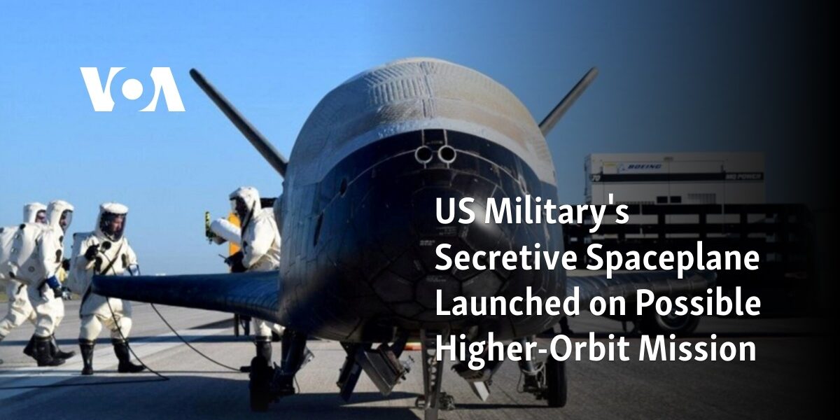 The US Military has deployed their clandestine spacecraft on a potential mission to a higher orbit.