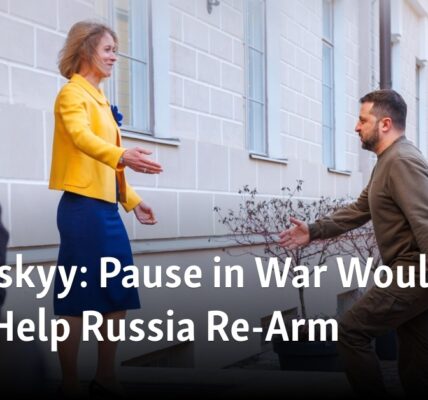 Zelenskyy believes that a ceasefire in the war would only benefit Russia by allowing them time to rearm.