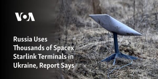 According to a report, Russia is utilizing numerous terminals from Spacex's Starlink in Ukraine.