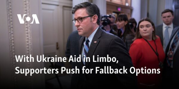 As the fate of aid to Ukraine remains uncertain, advocates are advocating for alternative solutions.